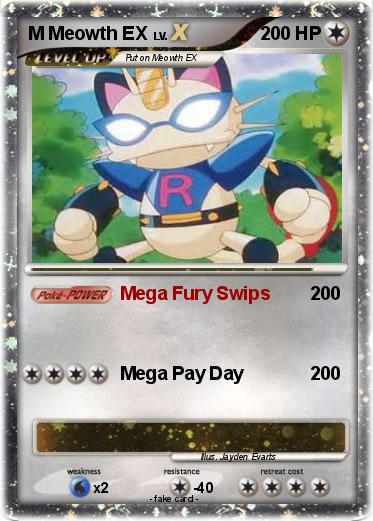 Pokemon M Meowth EX