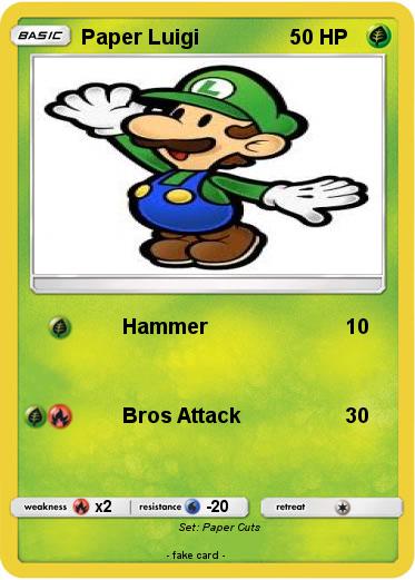 Pokemon Paper Luigi