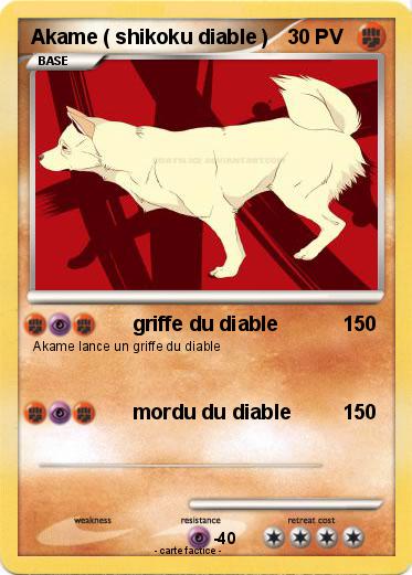 Pokemon Akame ( shikoku diable )