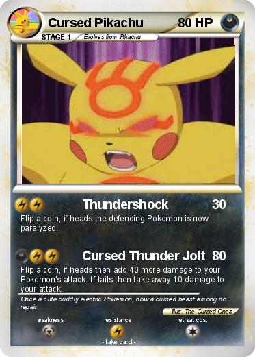 Pokemon Cursed Pikachu