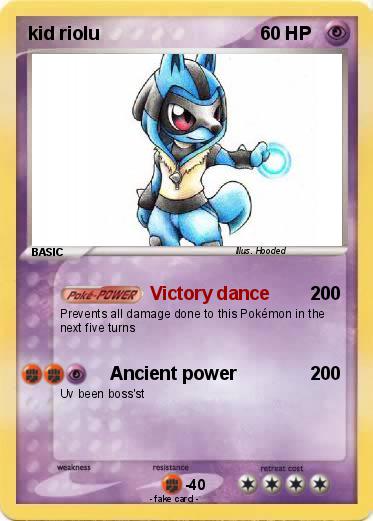 Pokemon kid riolu