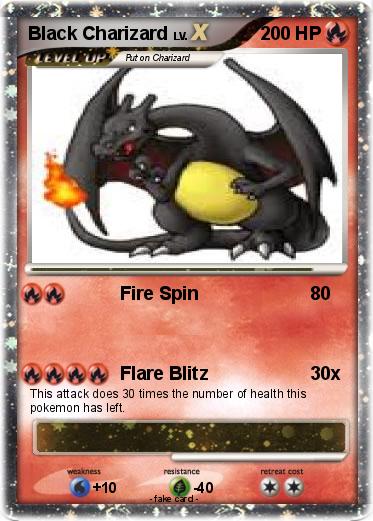 Pokemon Black Charizard