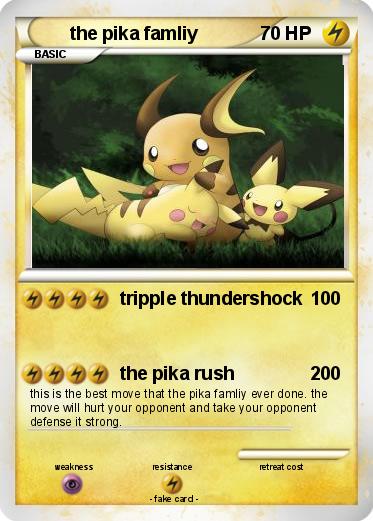 Pokemon the pika famliy