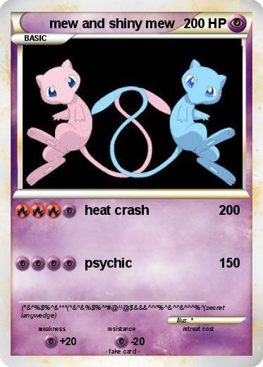 Pokemon mew and shiny mew