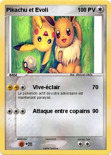 Pokemon Pikachu et Evoli