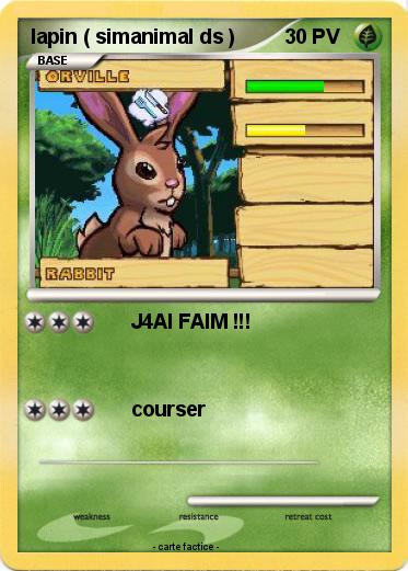 Pokemon lapin ( simanimal ds )