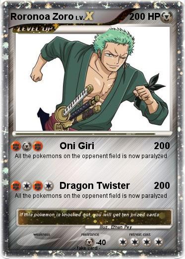 Pokemon Roronoa Zoro