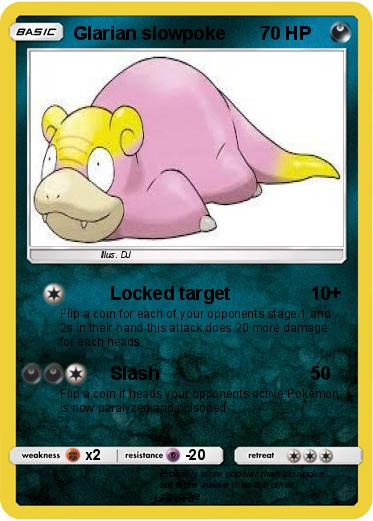 Pokemon Glarian slowpoke