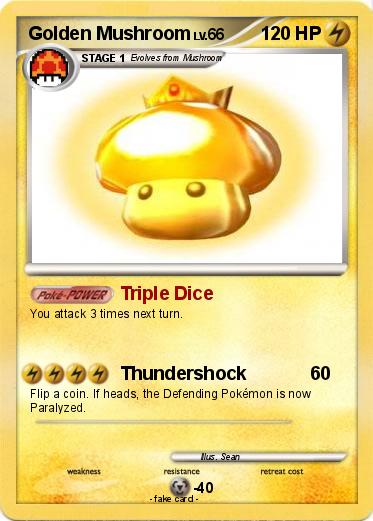 Pokemon Golden Mushroom