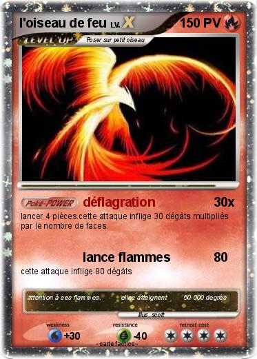 Pokemon l'oiseau de feu