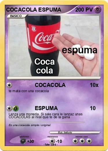 Pokemon COCACOLA ESPUMA