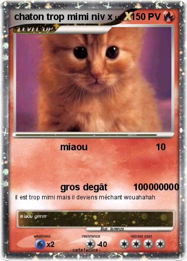 Pokemon chaton trop mimi niv x