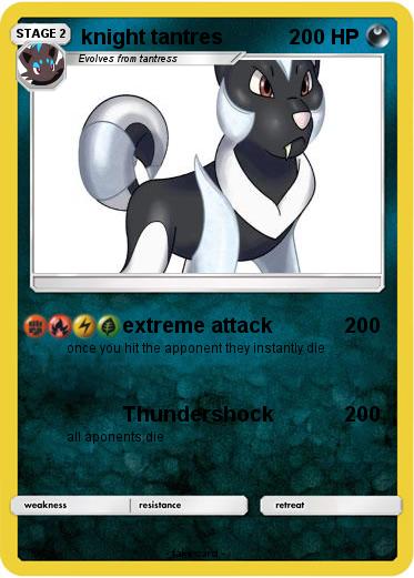 Pokemon knight tantres
