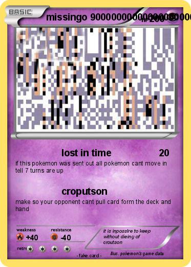 Pokemon missingo 9000000000000000000000000000000000000000000