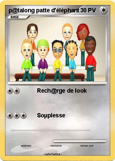 Pokemon p@talong patte d'éléphant