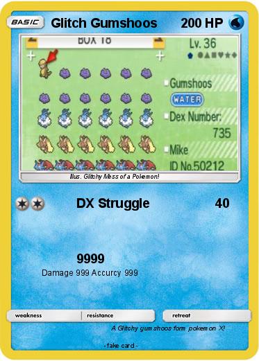 Pokemon Glitch Gumshoos