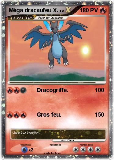 Pokemon Méga dracaufeu X.