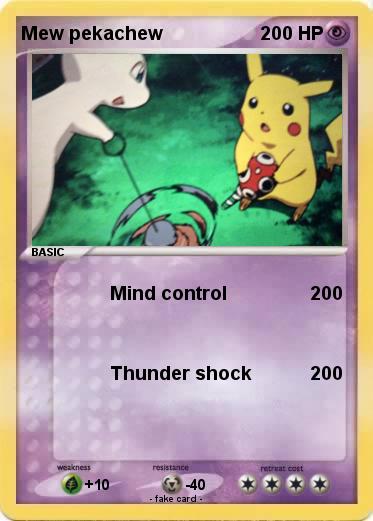 Pokemon Mew pekachew