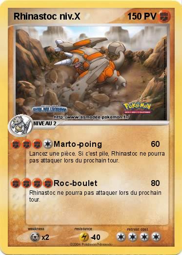 Pokemon Rhinastoc niv.X
