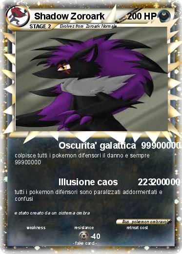 Pokemon Shadow Zoroark
