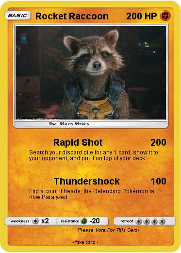 Pokemon Rocket Raccoon