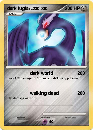 Pokemon dark lugia
