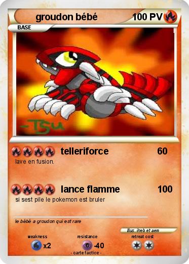 Pokemon groudon bébé