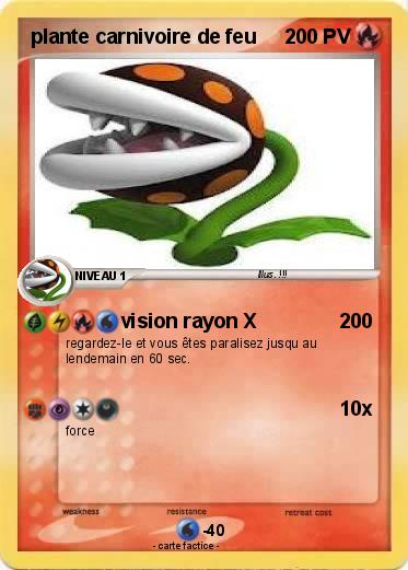 Pokemon plante carnivoire de feu