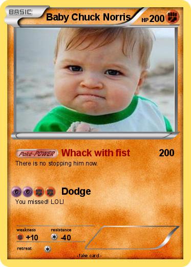 Pokemon Baby Chuck Norris
