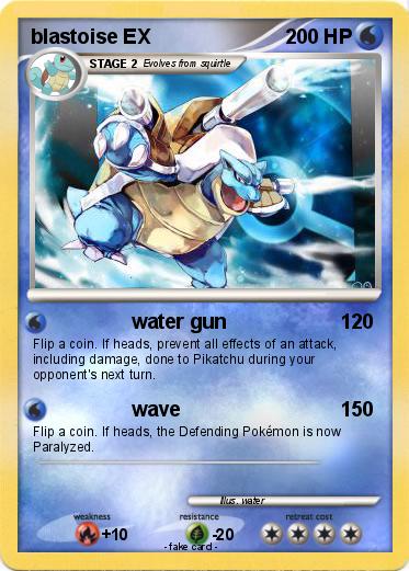 Pokemon blastoise EX