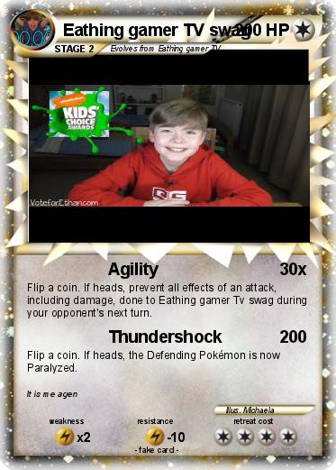 Pokemon Eathing gamer TV swag