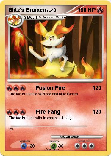 Pokemon Blitz's Braixen