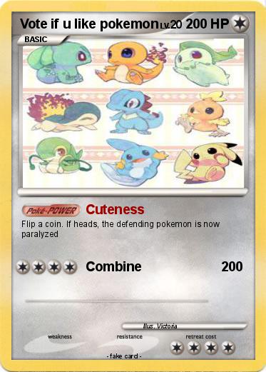 Pokemon Vote if u like pokemon