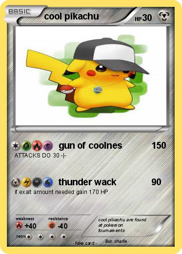 Pokemon cool pikachu