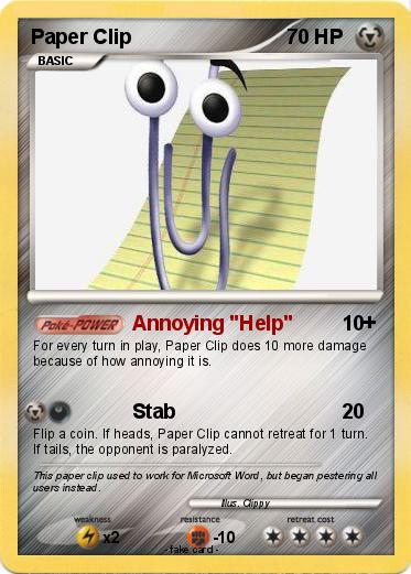 Pokemon Paper Clip