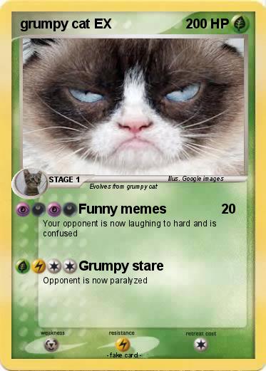 Pokemon grumpy cat EX
