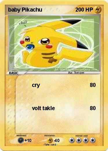 Pokemon baby Pikachu