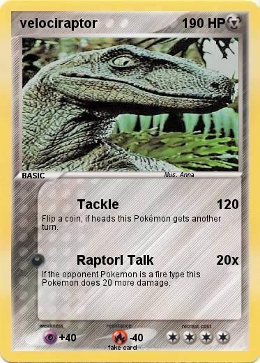 Pokemon velociraptor