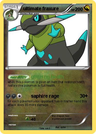 Pokemon ultimate fraxure
