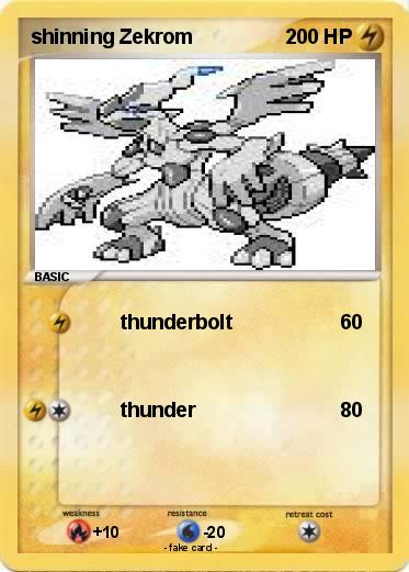 Pokemon shinning Zekrom