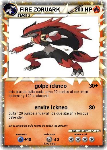 Pokemon FIRE ZORUARK