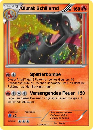 Pokemon Glurak Schillernd