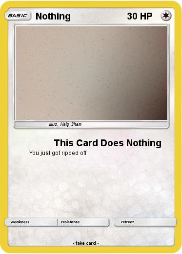 Pokemon Nothing