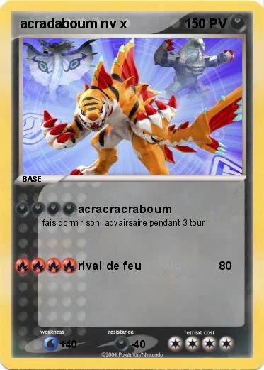 Pokemon acradaboum nv x