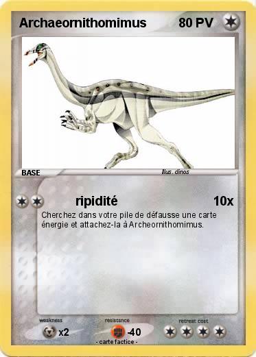 Pokemon Archaeornithomimus