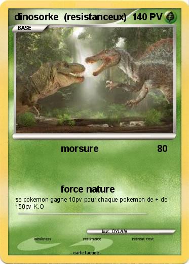 Pokemon dinosorke  (resistanceux)