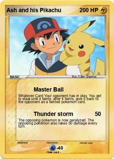 Pokemon Ash and his Pikachu
