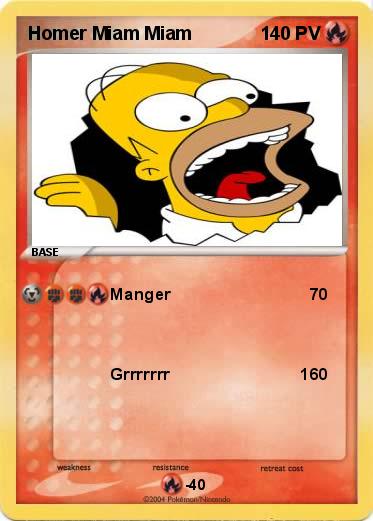 Pokemon Homer Miam Miam