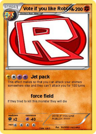 Pokemon Vote if you like Roblox