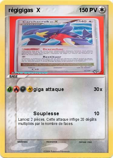 Pokemon régigigas  X